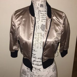 Bird by Juicy Couture cropped bomber jacket.